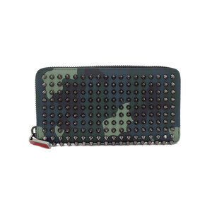 Christian Louboutin Panettone Studded Zip Around Long Wallet